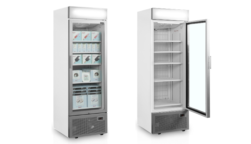 Ny displayfryser med flytbare hylder